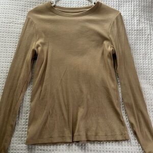 Tan long sleeve shirt